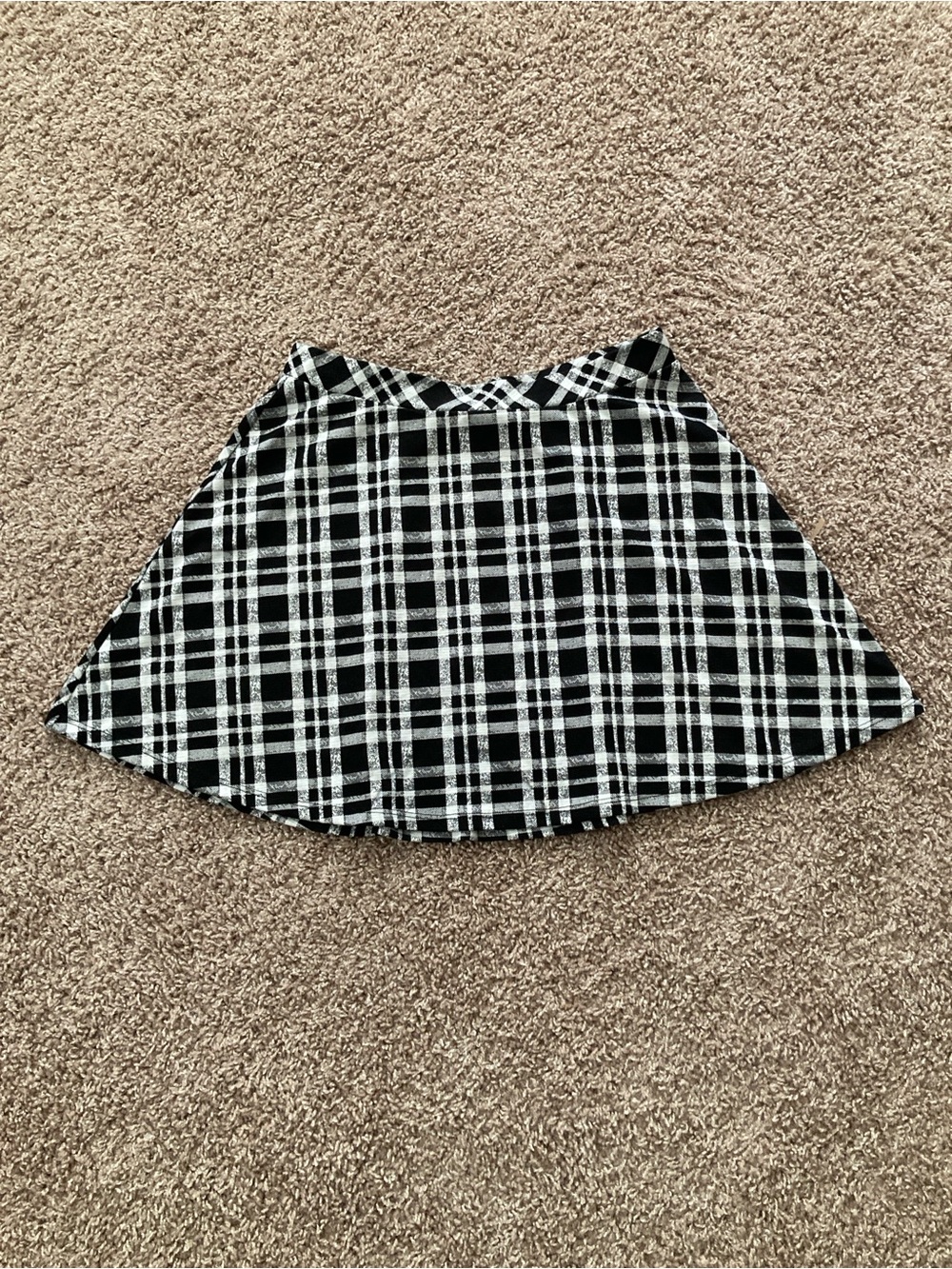 Joe B Easy, Versatile Black & White Plaid Mini Skirt, sz. M